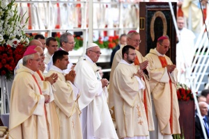 msza z udziałem papieża na jasnej górze